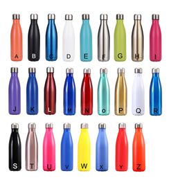 500ml Creative Cola Shaped Water Bottle Double Walled Stainless Steel Outdoor Sports thermos Coke Cup WWQ