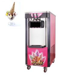 Most popular commercial vertical ice cream machine 110V / 220V stainless steel three Flavour soft ice cream machine for sell