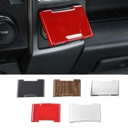 ABS Central Control Power Socket Trim Decoration Cover for Ford F150 2015+ Car Styling Interior Accessories