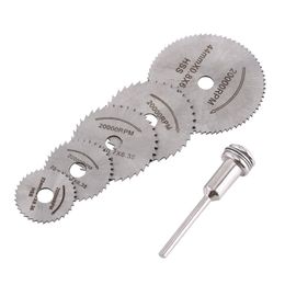 Freeshipping 10 Set Circular Saw Blade HSS Steel Wood Cutting Disc Set Metal Cutter Rotary Power Tools Metal Extension Rod Saw Blades