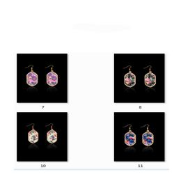 European and American fashion big geometric earrings Phnom Penh rose acrylic earrings female retro earrings party jewelry accessories