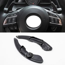 2X Car Gear DSG Steering Wheel Shift Paddle Extension Fit For Mazda 3 6 CX-3 CX-4 CX-5 MX-5 Shifter Lever Cover Accessories