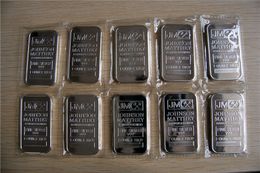 Non Magnetic Seal package! 10pcs/lot free shipping Johnson Matthey 1 ounce silver bar sealed Best quality