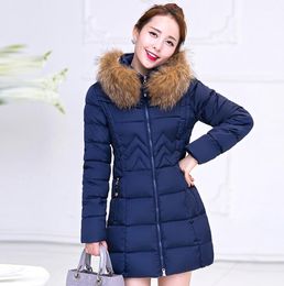 womens winter jackets and coats Parkas for women 4 Colors Wadded Jackets warm Outwear With a Hood Large Faux Fur Collar