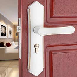 European interior bedroom door handle lock mechanical door wooden door lock hardware lock