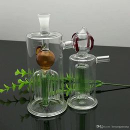 new Strawberry conjoined water glass Snuff Bottle Wholesale Glass bongs Oil Burner Pipes Rigs Smoking Free