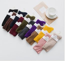 Women's stockings, cotton jacquard boutique pile, women's stockings, pure color, comfortable and warm socks