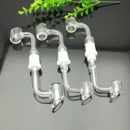 Glass Pipes Smoking Manufacture Hand-blown hookah Transparent male and female mouth glass smoke staring