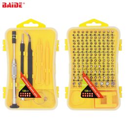 108 in 1 Screwdriver Set Multi-function Computer PC Mobile Phone Digital Electronic Device Repair Hand Home Tools Bit Wholesale