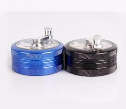 Metal Smoke Grinder 63mm Aluminium Alloy Hand Grinder 2-Layer Manual Smoke Grinder