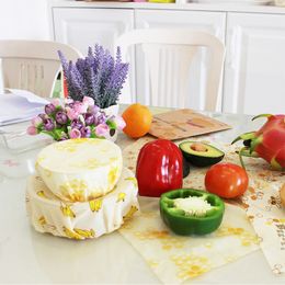 Food Bees Wrap Cling Film Recyclable Bee Wax Food Preservation Cloth Beeswax Reusable Food Wraps Fruit Savers DHL