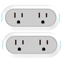 Houzetek AWP12L Smart Plug Set of 2pc in pack,made of PC + ABS material, and with 10A fuse built in this smart plug