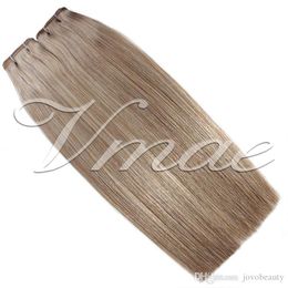 Brazilian Buckle Tape Hair Extensions Single Drawn 100g 20Pcs Natural Colour 613# Stright Virgin Unprocessed Human Hair Weft Vmae Hair