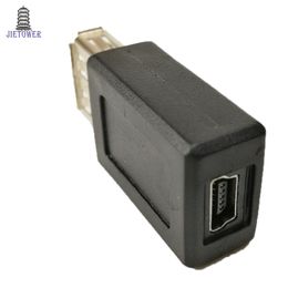 100pcs/lot High Speed USB 2.0 Type A Female to Mini USB 5pin B Female Converter Connector Charger Transfer Data sync Adapter