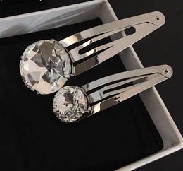 New Big Stone Designer Capelli Clip per le donne Moda Moda Popolare Girl Clip per capelli Pin Gioielli con Shining CZ Diamond Crystal Jewelry Accessori