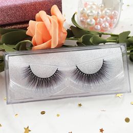 Colorful Natural 3D Mink Lashes Custom Packaging 100% Hand Made Top Quality Eyelashes Strip For Makeup