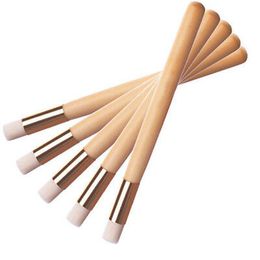 Blackhead Nose Cleaning Brush Wooden Washing Makeup Beauty Brushes Skin Care Tools Cleaning Accessories Nasal Shadow Flat Top Brush HHA19