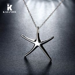 925 silver necklace jewelry fashion cute dynamic Star Starfish pendant snake necklace Noble pendant chain necklace pretty Girl