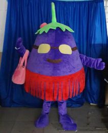2019 Factory hot new EVA Material Eggplant mother Mascot Costumes Crayon Cartoon Apparel Birthday party Masquerade