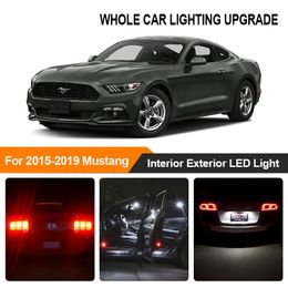 Weiss Bernstein Auto Birnen Exterior Innen Led Licht Fur Mustang 2015 2016 2017 2019 Ruckwartsbremse Parken Blinkleuchte