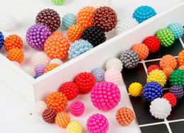 500pcs/lot Mixed Color 10mm ABS Imitation Pearl Beads Round ABS Plastic Beads Arts Crafts DIY Apparel Sewing Fabric Garment Beads