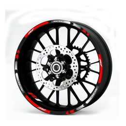 -Nueva alta calidad 12 piezas de ajuste de la rueda de la motocicleta pegatina Banda reflectante Lamer para Yamaha YZF R1