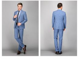 Brand New Men Wedding Tuxedos Notch Lapel Center Vent Groom Tuxedos Excellent Men Blazer 2Piece Suit Prom/Dinner Jacket(Jacket+Pants+Tie) 41