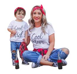 family matching outfits mom and son NZ - Family Matching Outfits Father Mother Daughter Son Clothes Look tshirt daddy mommy and me dress mom mum baby kids clothing