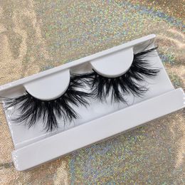 Wholesale Eyelash Vendor Long 27 mm 5D Mink Eye Lashes with Free Marble Lash Box FDshine