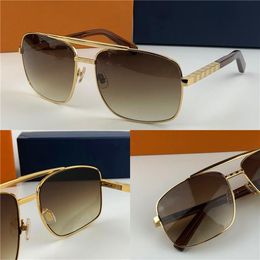 new fashion classic sunglasses attitude sunglasses gold frame square metal frame vintage style outdoor design classical model 0259286p