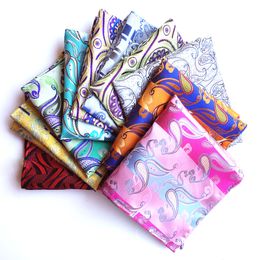 25*25cm Groom Ties Business Suits Pocket Square Handkerchiefs Wedding Fashion Plaid Hankies Towel Christmas Gift