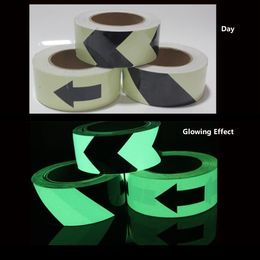 5cm*5M Road Traffic Signal Guidepost Storage Light Luminescent Film Glowing In The Dark Warning Stage Luminous Self-adhesive Tape