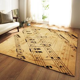 Home textiles Fashion Yellow Music Cool Piano Carpet Big Size Originality Bathroom Door Mat Absorbent Floor Mat Crystal Velvet