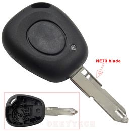 replacement cases for car remotes Canada - Remote Control car Key Case Shell For Renault Megane Scenic Laguna Espace Clio 1 Button Uncut Ne73 Blade Replacement Car Cover