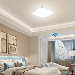 -Ultra sottile LED montaggio a filo soffitto luce di pannello quadrato luminosa dimmerabile faretti Apparecchio di illuminazione per la cucina, disimpegno, bagno, Tromba delle scale