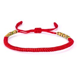 19 Colours Tibetan Buddhist Love Lucky Charm Tibetan Bracelets & Bangles For Women Men Handmade Knots Rope Budda Bracelet
