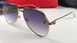 Luxury- Selling new fashion sunglasses 1086 classic pilots metal frame simple leisure style top quality uv 400 protection eyewear with case