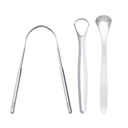 Stainless Steel Tongue Moss Cleaner Scraper Tongue Moss Cleaner Oral Care Tools Beauty Face Clean Care Tools