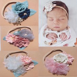 Europe Baby Girls Floals Headband Handmade Kids Flower Crown Photography Props Hair Band Simulation Floals Hair Band Hair Accessory 14956