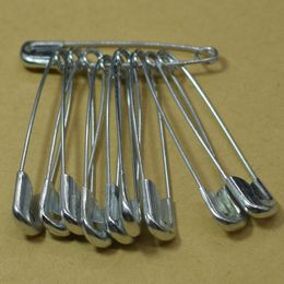500pcs/lot Large size 57mm Silver Metal Safety Pins Brooch Badge Jewellery Safety Pins Findings Sewing Craft Accessories