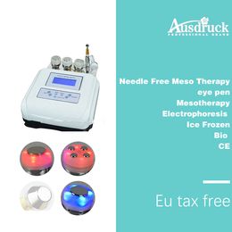 EU tax free 4in1 Needle Free Mesotherapy meso therapy Photon Ultrasonic Skin Rejuvenation machine anti wrinkle Beauty Device desktop design
