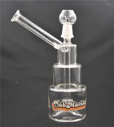 8inch Glass Bong matrix Perc Wax Dab Oil Rigs bong 14mm male beaker bong mini Bubblers recycler Water Pipe with glass oil burner