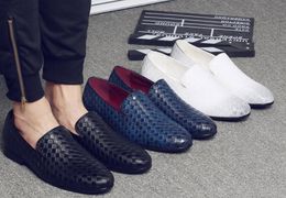 Men's Shoes Luxury Classic Fashion Formal Men's Oxford Shoes Zapatos Hombre Woven Leather Shoes