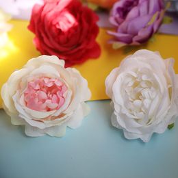 10Pcs/lot Peony Artificial Flower Head Silk Flower Decoration Wedding Wall Backdrop DIY Floral Arrangement Fake Wreath