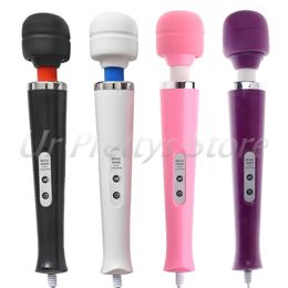 10 Speed Magic Wand Motor Massager Foot Head Full Body Power Massage Vibrator EU Plug Care Tool Drop Ship