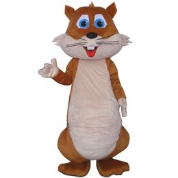 Halloween Fat Squirrel Mascot Costume Top Quality Cartoon Big tail squirrel Animal Anime theme character Christmas Carnival Party Costumes