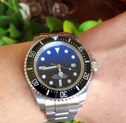3A męskie zegarek 116660 głębokie ceramiczna ramka morska mieszkaniec Sapphire Glass ze stali nierdzewnej Automatyczne mechaniczne mechaniczne męskie zegarki