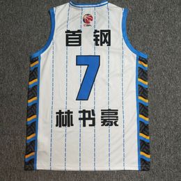 jeremy lin Promotion Chine Jeremy Lin # 7 print Pékin Basketball Maillots Linsanity Taipei LinShuHao CUSTOM un numéro de nom 4XL 5XL 6XL jersey