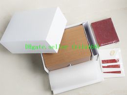 Top Quality Rred brown WOOD Watch Original Box Papers Card Gift Pelagos Fastrider 8400 8500 8900 man woman Watches BOX