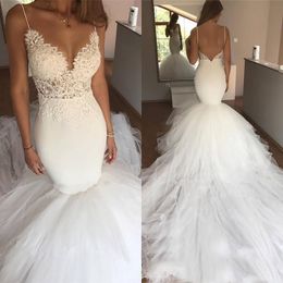 low back mermaid wedding gown